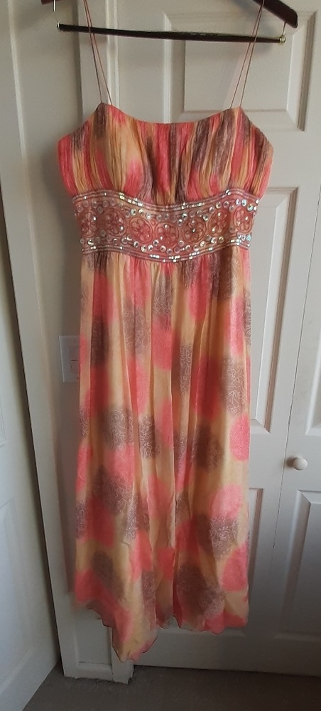 Chiffon multicolored dress